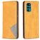 Mobigear Rhombus Slim Motorola Moto G200 5G Hoesje Bookcase - Cognac