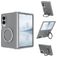 Mobigear 360 Rotating Ring Samsung Galaxy Z Fold 8 Ultra MagSafe Hoesje Hardcase Backcover met Ringhouder - Grijs