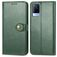 Mobigear Snap Button Vivo V21 Hoesje Bookcase Portemonnee - Groen