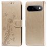 Mobigear Flowers Google Pixel 11 Pro Hoesje Bookcase Portemonnee - Goud