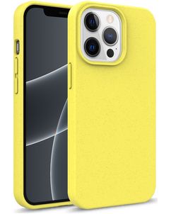 Mobigear Bio iPhone 13 Mini Hoesje Eco Friendly Backcover - Geel