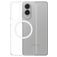 CARE by PanzerGlass Urban Combat Samsung Galaxy S25 Edge MagSafe Hoesje Hardcase Backcover - Transparant / Wit