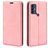 Mobigear Retro Slim TCL 30 SE Hoesje Bookcase Portemonnee - Roze