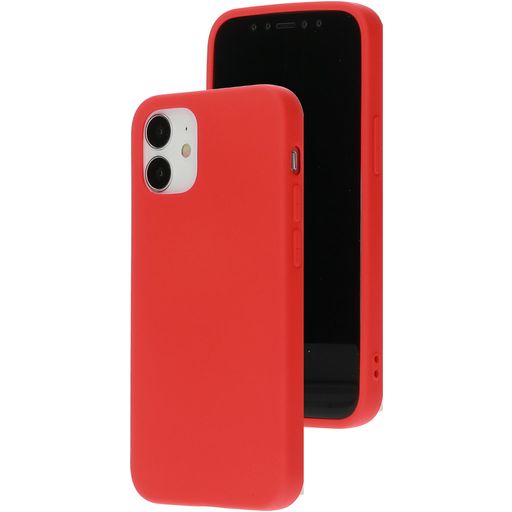 Mobiparts iPhone 12 Mini Siliconen Hoesje Backcover - Scarlet Red