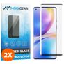 Mobigear Curved OnePlus 9 Pro Glazen Screenprotector - Case Friendly - Zwart (2-Pack)