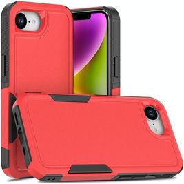 Mobigear Heavy Armor iPhone 16e Hoesje Hardcase Backcover Shockproof - Rood