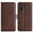 Mobigear Slim Magnet Samsung Galaxy M52 Hoesje Bookcase Portemonnee - Bruin