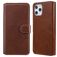 Mobigear Wallet iPhone 12 Pro Max Hoesje Bookcase Portemonnee - Bruin