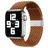 Mobigear Braided Nylon Apple Watch Bandje Klemsluiting - 49/46/45/44 mm - Bruin
