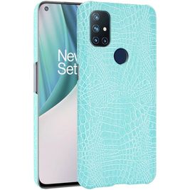 Mobigear Croco OnePlus 8 Pro Hoesje Hardcase Backcover - Groen