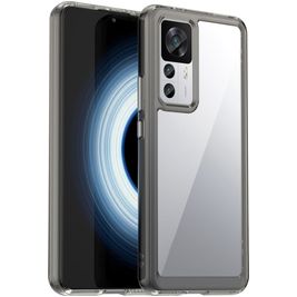 Mobigear Crystal Xiaomi 12T Pro Hoesje Hardcase Backcover - Transparant / Grijs