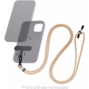 Mobilize Lanyard Universeel Telefoonkoord Verstelbaar - Sand