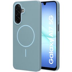 Mobiparts Slim Line Samsung Galaxy A17 MagSafe Hoesje Hardcase Backcover - Sage Green