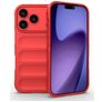 Mobigear Bumpy iPhone 18 Pro Hoesje Flexibel TPU Backcover - Rood