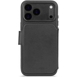 Decoded Detachable Wallet iPhone 17 Pro Max MagSafe Hoesje Echt Leer Uitneembare 2in1 Bookcase Portemonnee - Zwart