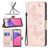 Mobigear Butterfly Samsung Galaxy A33 Hoesje Bookcase Portemonnee - Roségoud