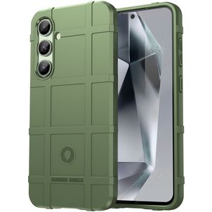 Mobigear Rugged Shield Samsung Galaxy S24 FE Hoesje Flexibel TPU Backcover Shockproof - Groen