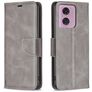 Mobigear Excellent Motorola Moto G24 Hoesje Bookcase Portemonnee - Grijs