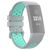 Mobigear Sport Plus Buckle Siliconen Fitbit Charge 4 Bandje Gespsluiting - Blauw / Grijs