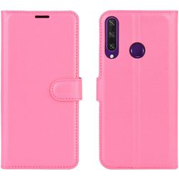 Mobigear Classic Huawei Y6p Hoesje Bookcase Portemonnee - Magenta