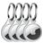 ITSKINS AirCover Apple AirTag Hoesje Flexibel TPU Sleutelhanger - Wit