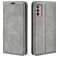 Mobigear Retro Slim Motorola Moto G42 Hoesje Bookcase Portemonnee - Grijs