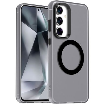 Mobigear Shockproof Samsung Galaxy S24 FE MagSafe Hoesje Hardcase Backcover - Zwart
