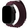Mobilize Alpine Nylon Apple Watch Bandje Gespsluiting - 49/46/45/44 mm - Bordeaux