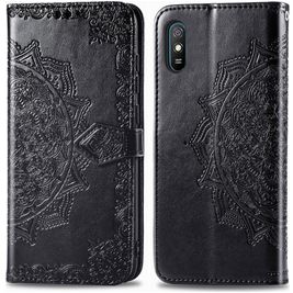 Mobigear Mandala Xiaomi Redmi 9A Hoesje Bookcase Portemonnee - Zwart