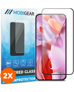Mobigear Premium Google Pixel 10 Glazen Screenprotector - Case Friendly - Zwart (2-Pack)