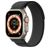 Dux Ducis YJ Nylon Apple Watch Bandje Klittenbandsluiting - 49/46/45/44 mm - Zwart