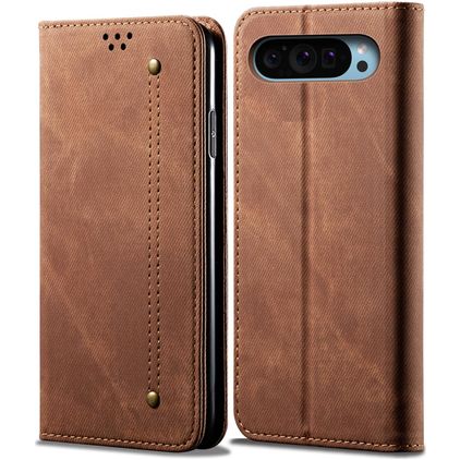 Mobigear Ranch Google Pixel 9 Pro Hoesje Bookcase Portemonnee - Bruin