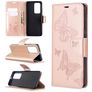 Mobigear Butterfly Bookcase Case Rose Gold Huawei P40 Pro
