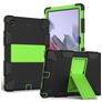 Mobigear ShieldStand Samsung Galaxy Tab A8 10.5 (2021) Hoes Hard Kunststof,Siliconen Backcover + Standaard - Zwart / Groen