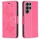 Mobigear Butterfly Samsung Galaxy S24 Ultra Hoesje Bookcase Portemonnee - Rood