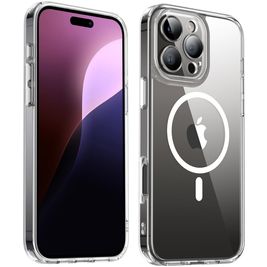 Valenta Trend Doorzichtig iPhone 16 Pro Max MagSafe Hoesje Hardcase Backcover - Transparant