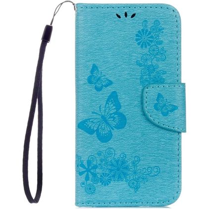 Mobigear Butterfly Samsung Galaxy S8 Hoesje Bookcase Portemonnee - Blauw