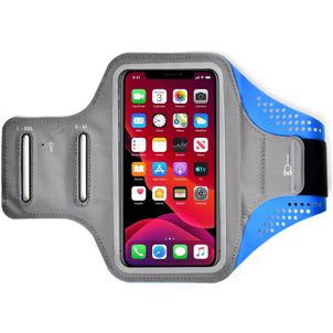 Mobigear Easy Fit Telefoonhouder Hardlopen Nothing Phone (2a) Sport Hoesje Neopreen Sportarmband - Blauw