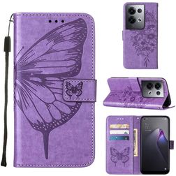 Mobigear Butterfly OPPO Reno 8 Pro 5G Hoesje Bookcase Portemonnee - Paars
