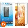 Mobigear Premium Vivo X80 Pro Glazen Screenprotector - Case Friendly - Zwart (3-Pack)