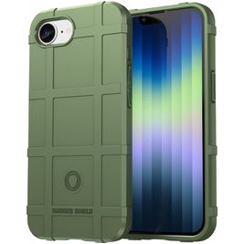 Mobigear Rugged Shield iPhone 16e Hoesje Flexibel TPU Backcover Shockproof - Groen