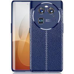Mobigear Luxury OPPO Find X6 Hoesje Flexibel TPU Backcover - Blauw