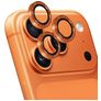 Mobiparts Camera Lens iPhone 17 Pro Max Aluminum Camera Lens Protector - Case Friendly - Orange Gold