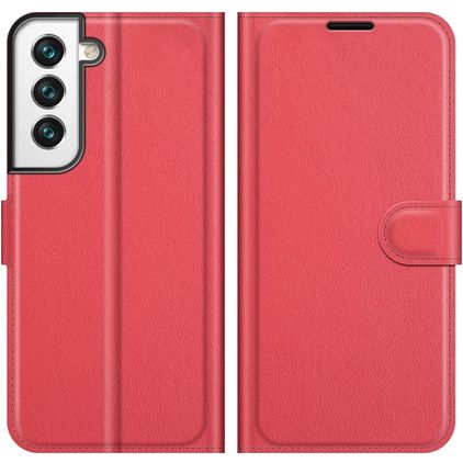 Mobigear Classic Samsung Galaxy S22 Hoesje Bookcase Portemonnee - Rood