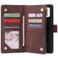 Mobigear Zipper Samsung Galaxy A71 Hoesje Bookcase Portemonnee - Bruin