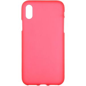 Mobigear Colors iPhone XS Max Hoesje Flexibel TPU Backcover - Rood