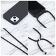 Mobigear Lanyard iPhone 16 Pro Siliconen Hoesje met koord - Zwart