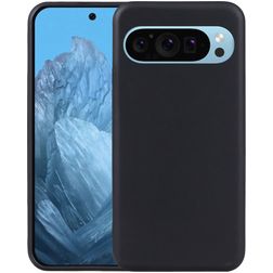 Mobigear Basics Google Pixel 9 Pro XL Hoesje Flexibel TPU Backcover - Zwart