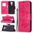 Mobigear Butterfly Xiaomi Redmi Note 9 Hoesje Bookcase Portemonnee - Magenta