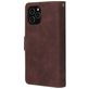 Mobigear Zipper iPhone 12 Pro Hoesje Bookcase Portemonnee - Bruin